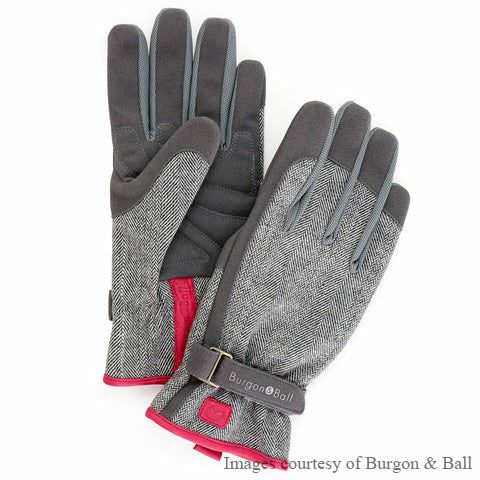 ガーデニンググローブ グレ ーツイード 女性用 手袋 バーゴン＆ボール Love The Glove Grey Tweed Women's Burgon & Ball