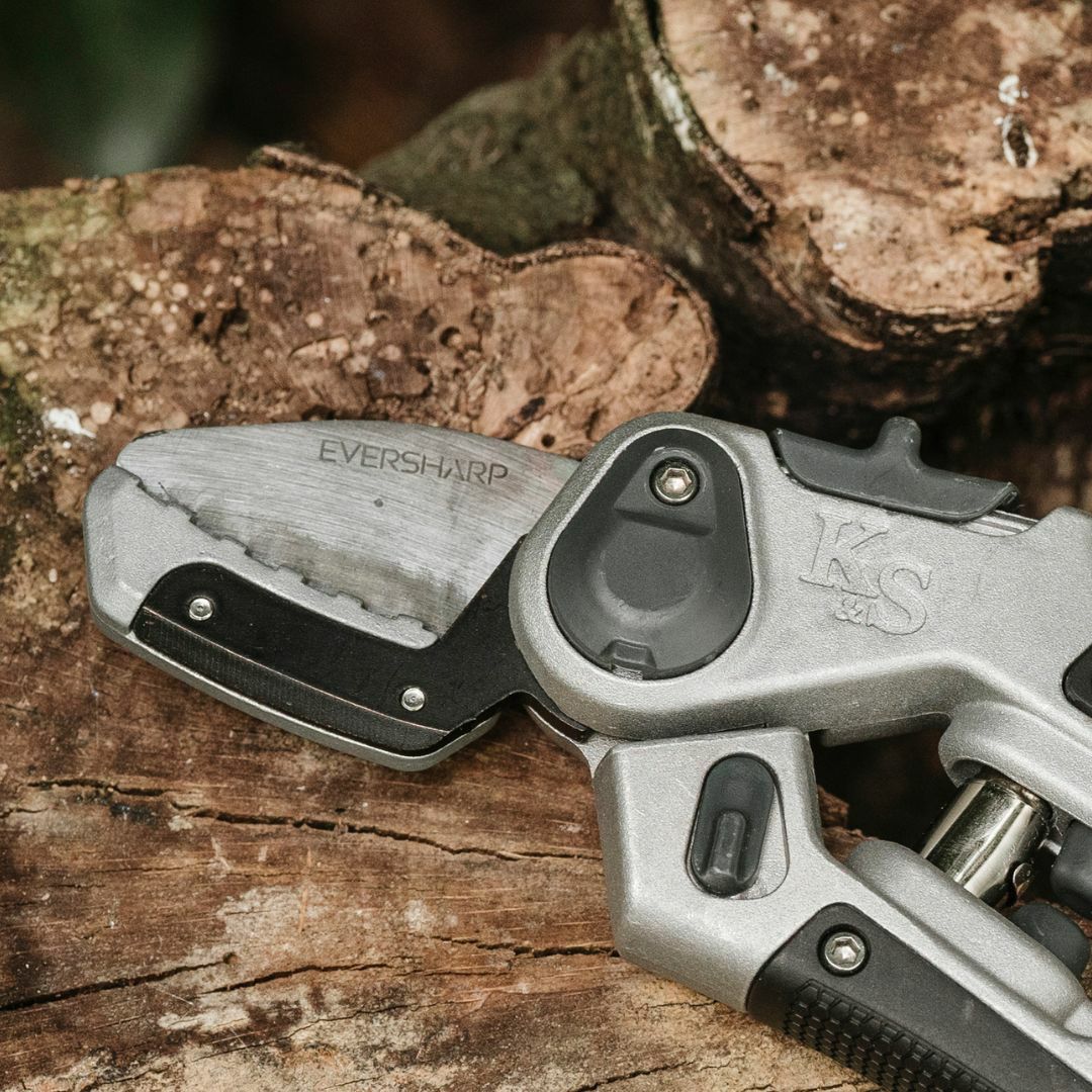 ガーデニング 剪定ばさみ エバーシャープ 堅木用 ケント＆ストー